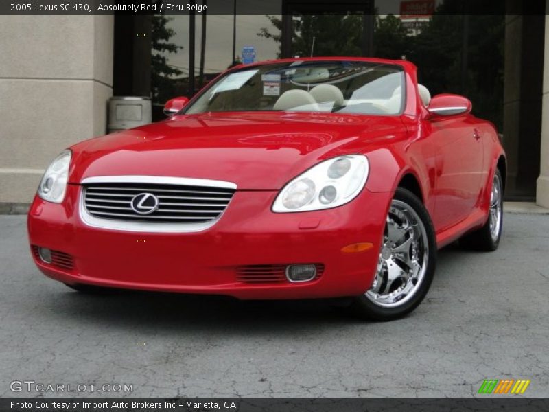 Absolutely Red / Ecru Beige 2005 Lexus SC 430