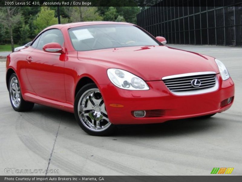 Absolutely Red / Ecru Beige 2005 Lexus SC 430