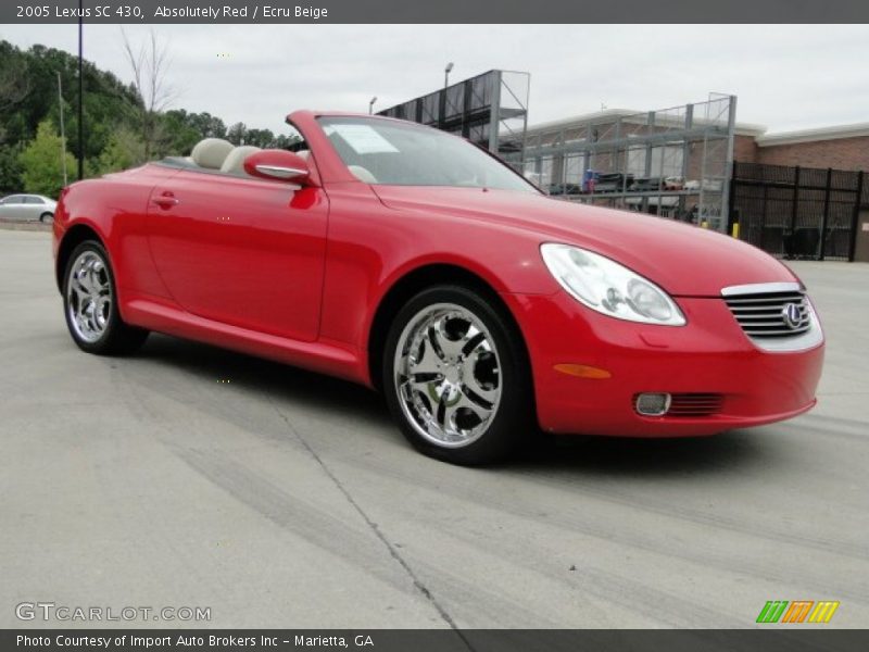Absolutely Red / Ecru Beige 2005 Lexus SC 430