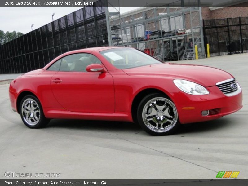 Absolutely Red / Ecru Beige 2005 Lexus SC 430