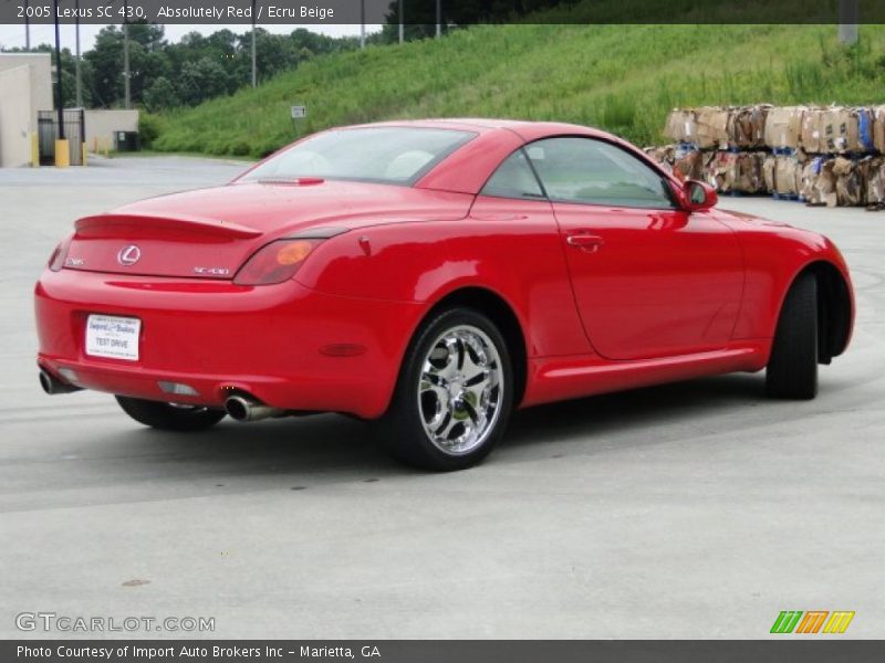 Absolutely Red / Ecru Beige 2005 Lexus SC 430