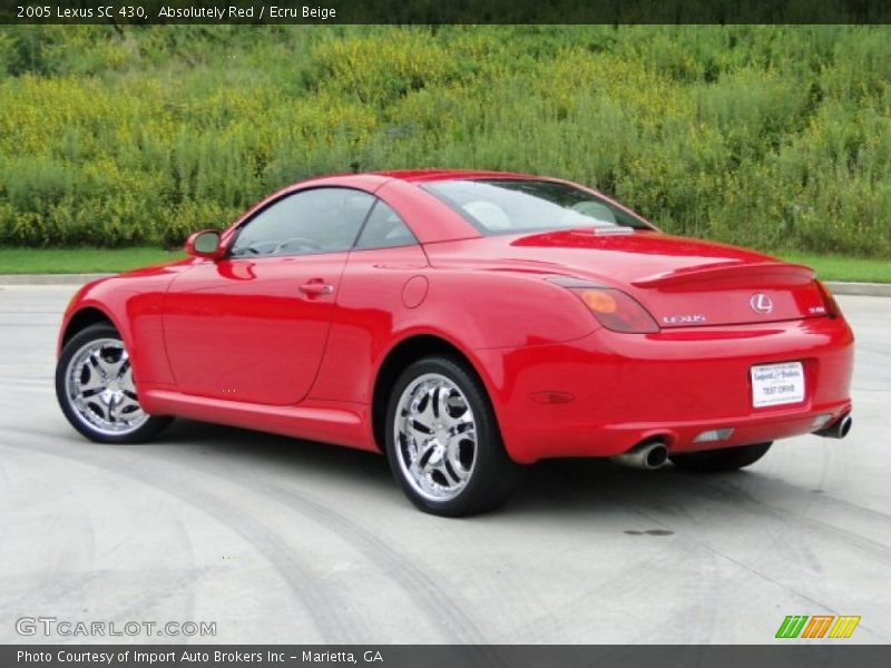 Absolutely Red / Ecru Beige 2005 Lexus SC 430