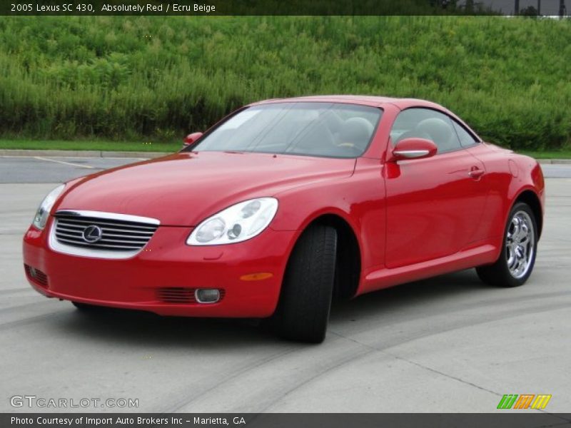 Absolutely Red / Ecru Beige 2005 Lexus SC 430