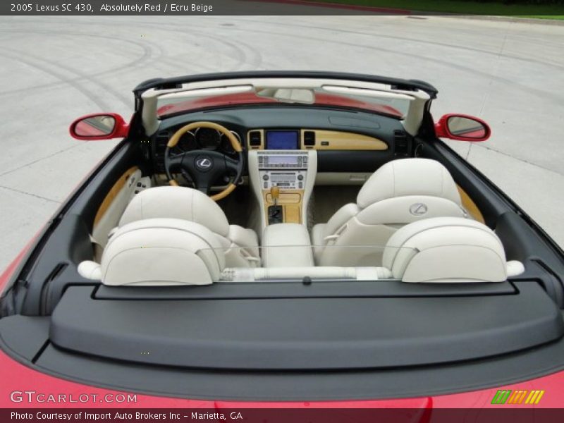 Absolutely Red / Ecru Beige 2005 Lexus SC 430