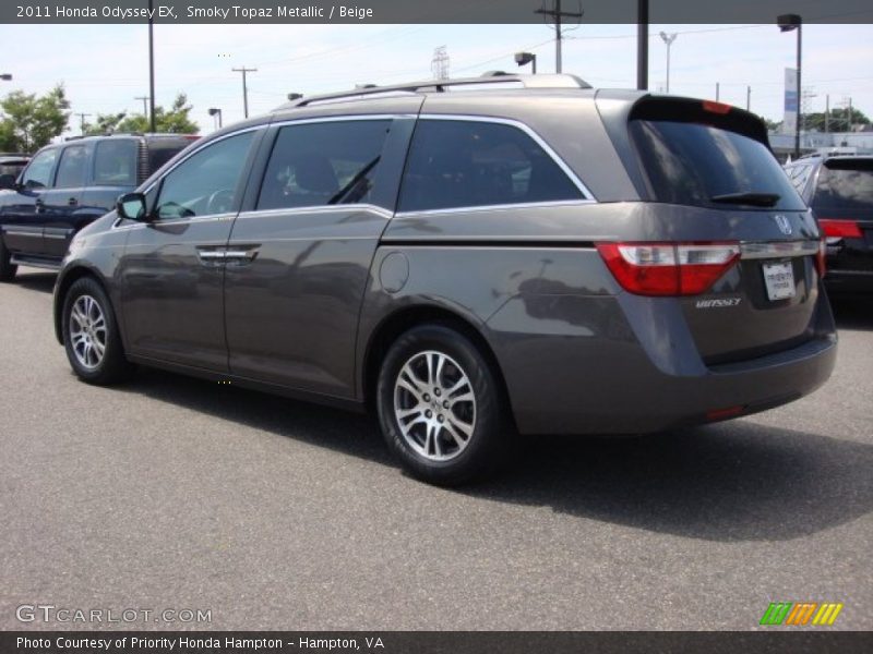 Smoky Topaz Metallic / Beige 2011 Honda Odyssey EX