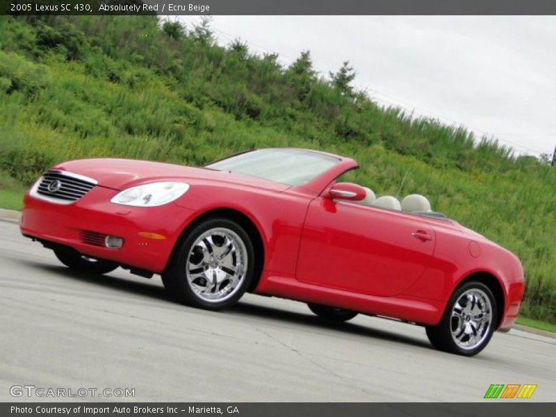 Absolutely Red / Ecru Beige 2005 Lexus SC 430