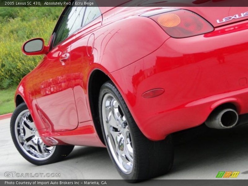 Absolutely Red / Ecru Beige 2005 Lexus SC 430