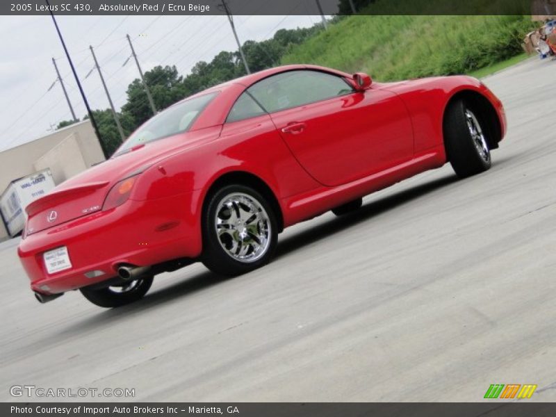 Absolutely Red / Ecru Beige 2005 Lexus SC 430