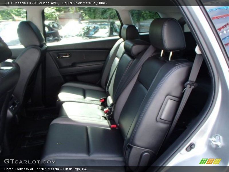 Liquid Silver Metallic / Black 2010 Mazda CX-9 Touring AWD