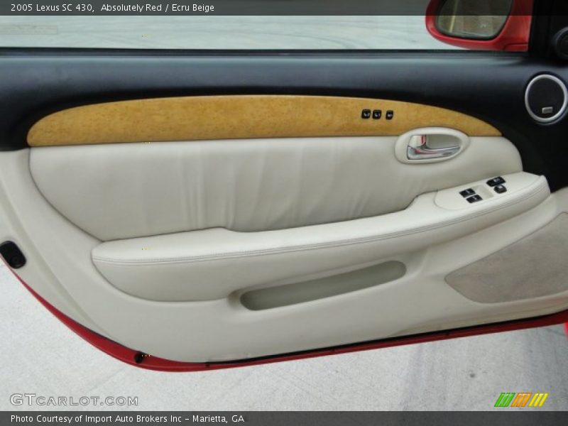 Absolutely Red / Ecru Beige 2005 Lexus SC 430