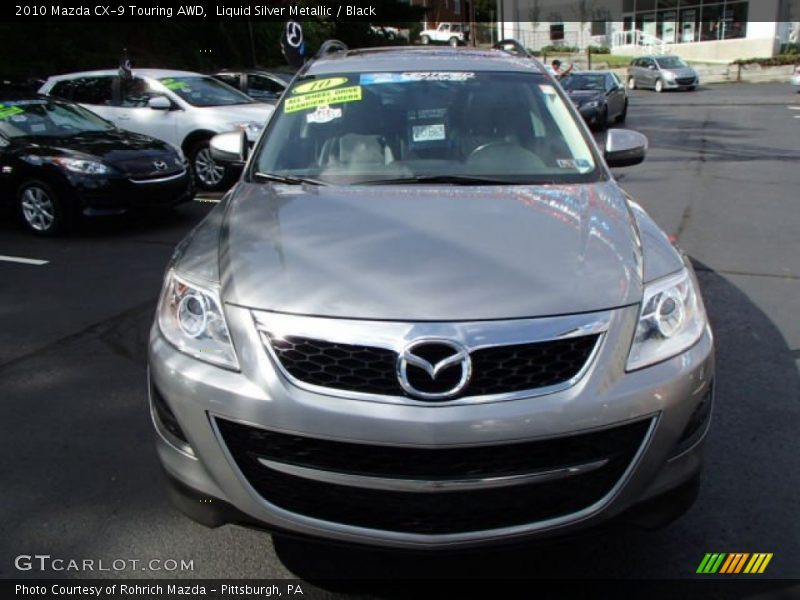 Liquid Silver Metallic / Black 2010 Mazda CX-9 Touring AWD
