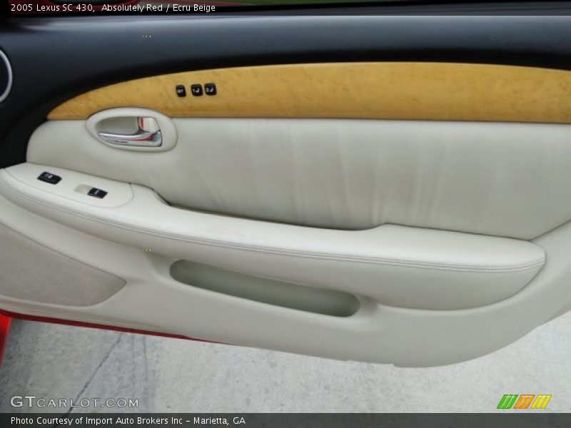 Absolutely Red / Ecru Beige 2005 Lexus SC 430