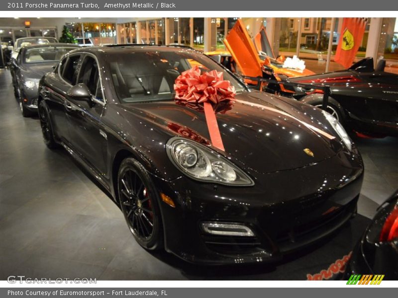 Amethyst Metallic / Black 2011 Porsche Panamera Turbo