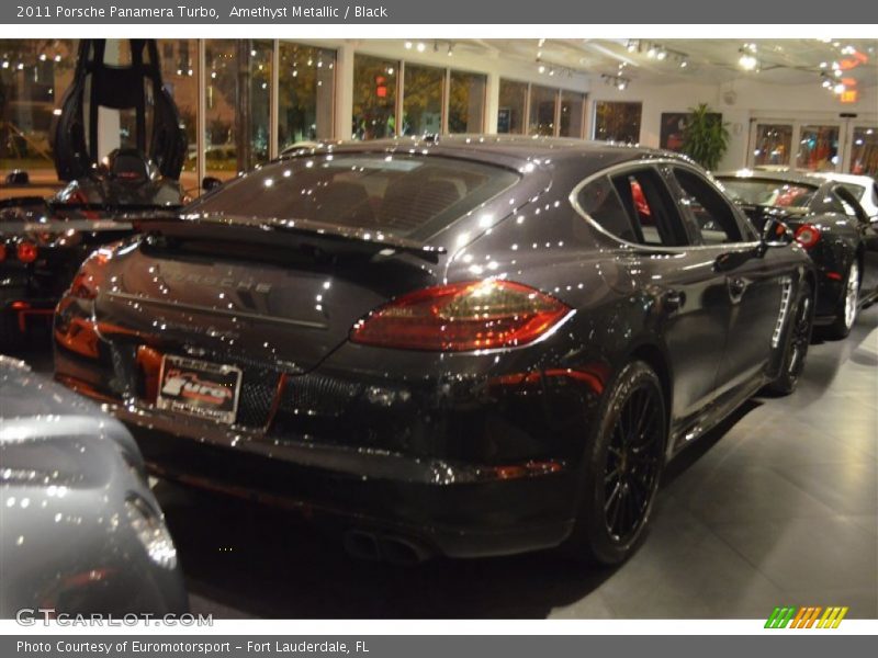 Amethyst Metallic / Black 2011 Porsche Panamera Turbo