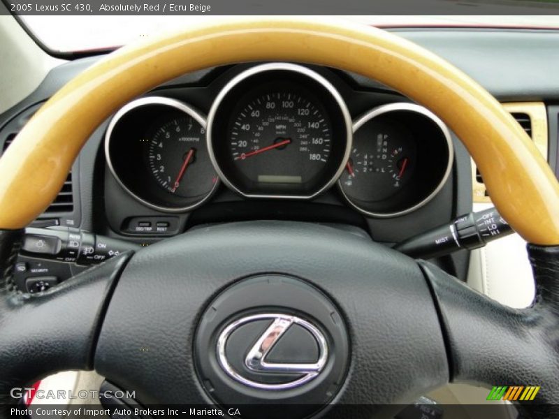 Absolutely Red / Ecru Beige 2005 Lexus SC 430