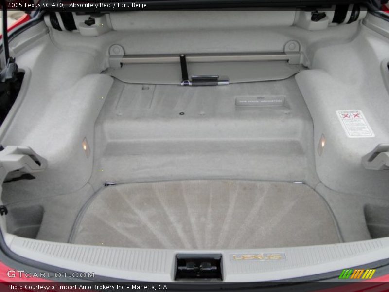 Absolutely Red / Ecru Beige 2005 Lexus SC 430
