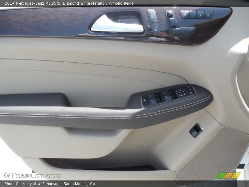 Diamond White Metallic / Almond Beige 2014 Mercedes-Benz ML 350