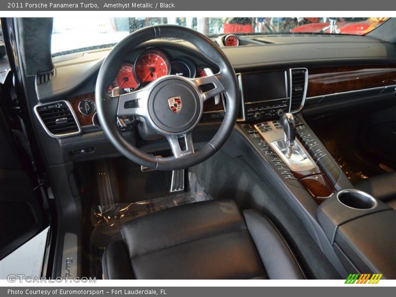 Amethyst Metallic / Black 2011 Porsche Panamera Turbo