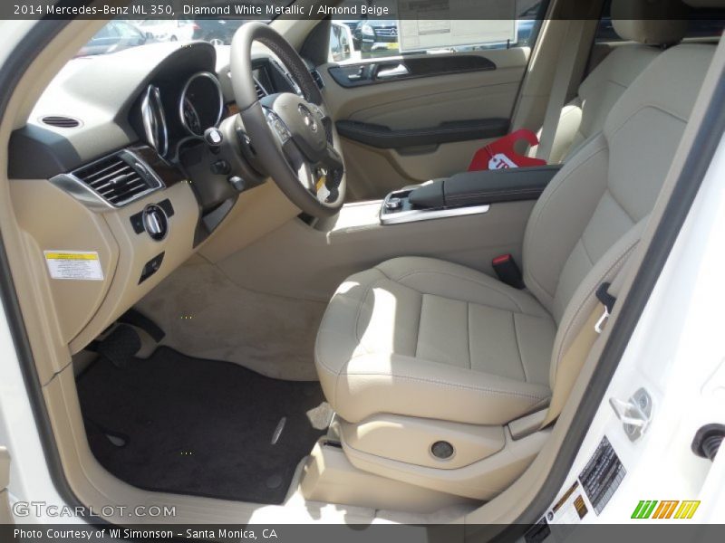 Diamond White Metallic / Almond Beige 2014 Mercedes-Benz ML 350
