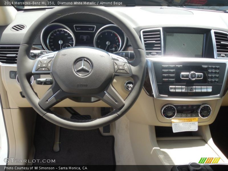 Diamond White Metallic / Almond Beige 2014 Mercedes-Benz ML 350