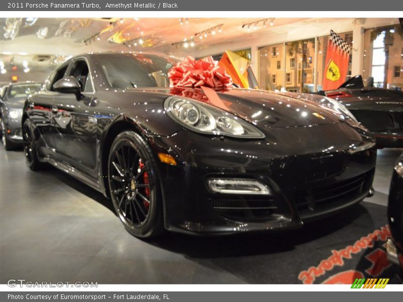 Amethyst Metallic / Black 2011 Porsche Panamera Turbo