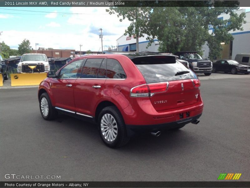 Red Candy Metallic / Medium Light Stone 2011 Lincoln MKX AWD