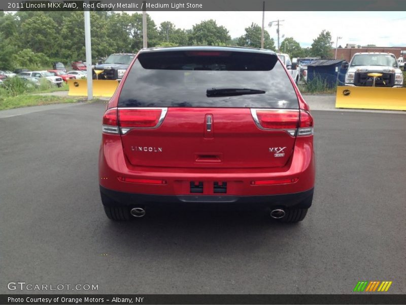 Red Candy Metallic / Medium Light Stone 2011 Lincoln MKX AWD