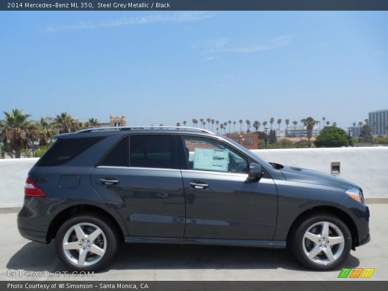 Steel Grey Metallic / Black 2014 Mercedes-Benz ML 350
