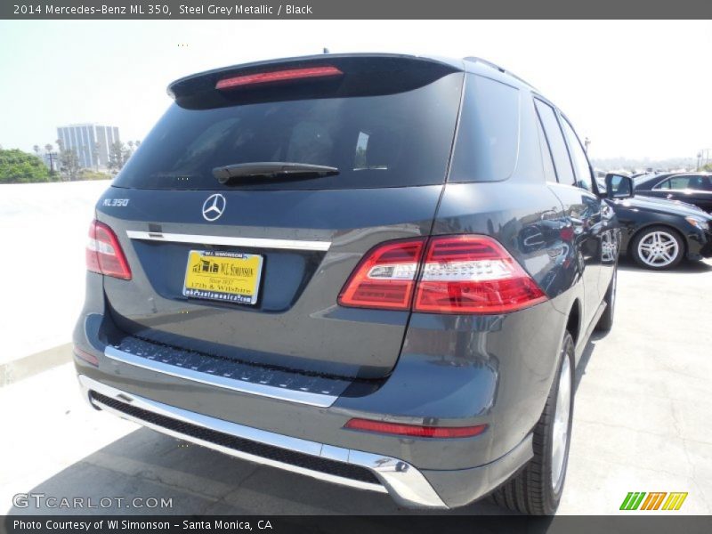 Steel Grey Metallic / Black 2014 Mercedes-Benz ML 350
