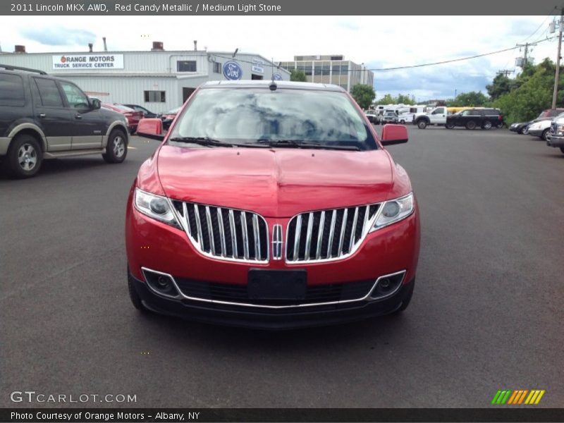 Red Candy Metallic / Medium Light Stone 2011 Lincoln MKX AWD