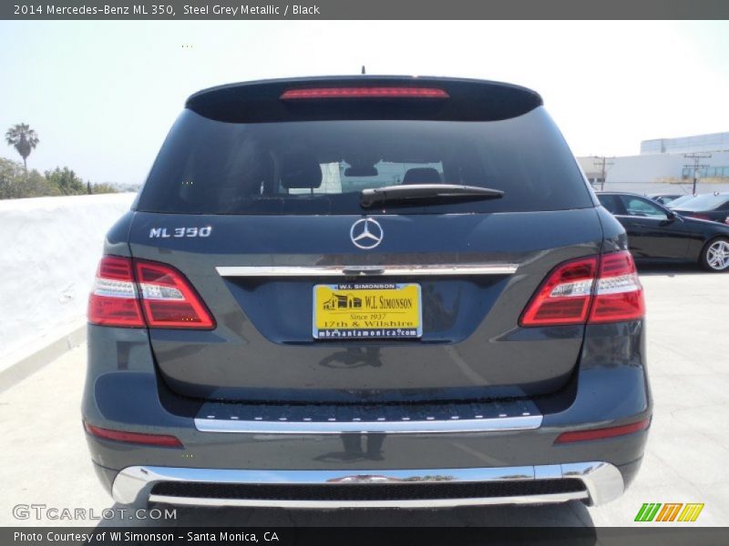 Steel Grey Metallic / Black 2014 Mercedes-Benz ML 350