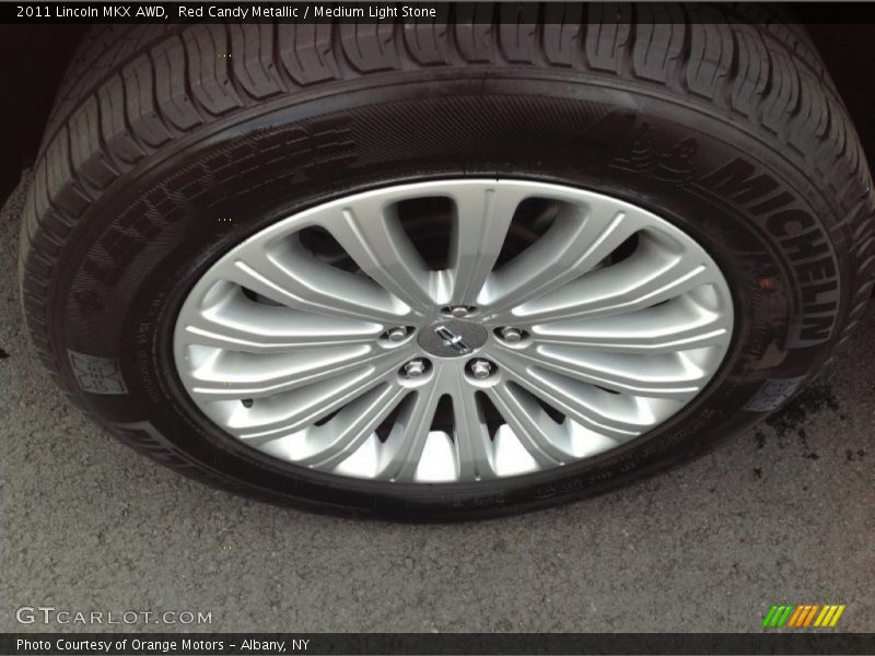 Red Candy Metallic / Medium Light Stone 2011 Lincoln MKX AWD