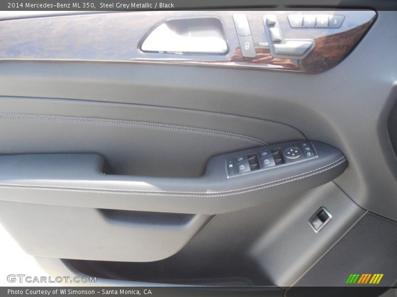 Steel Grey Metallic / Black 2014 Mercedes-Benz ML 350