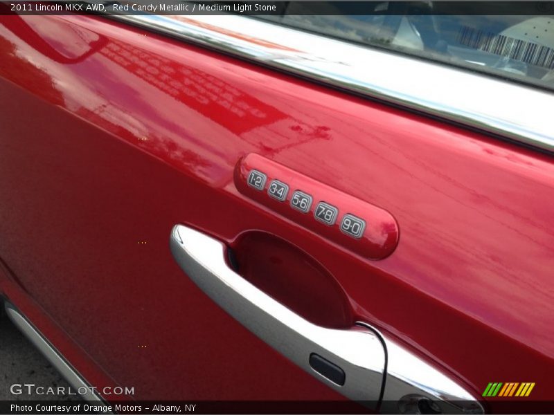 Red Candy Metallic / Medium Light Stone 2011 Lincoln MKX AWD