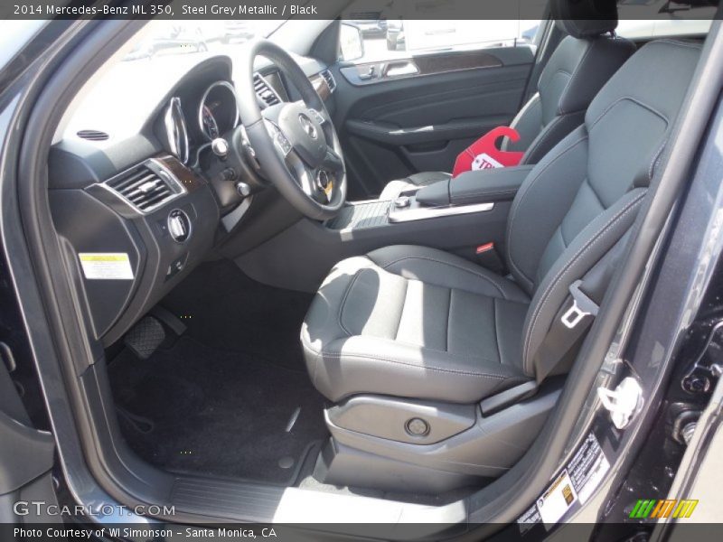 Steel Grey Metallic / Black 2014 Mercedes-Benz ML 350