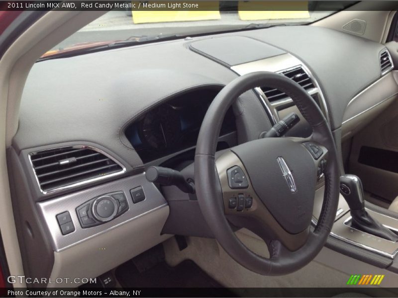Red Candy Metallic / Medium Light Stone 2011 Lincoln MKX AWD