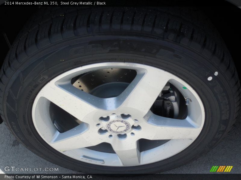 Steel Grey Metallic / Black 2014 Mercedes-Benz ML 350