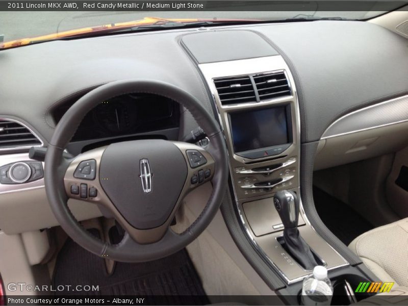 Red Candy Metallic / Medium Light Stone 2011 Lincoln MKX AWD