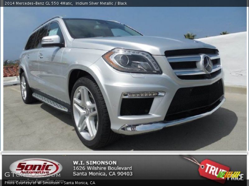 Iridium Silver Metallic / Black 2014 Mercedes-Benz GL 550 4Matic