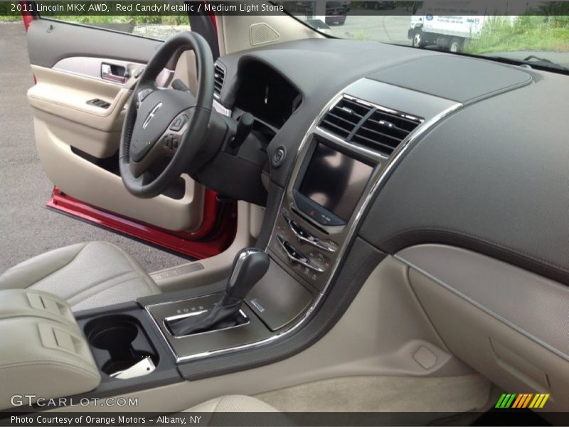 Red Candy Metallic / Medium Light Stone 2011 Lincoln MKX AWD