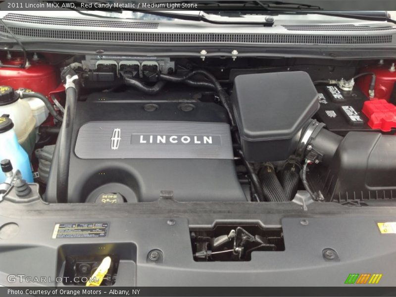 Red Candy Metallic / Medium Light Stone 2011 Lincoln MKX AWD