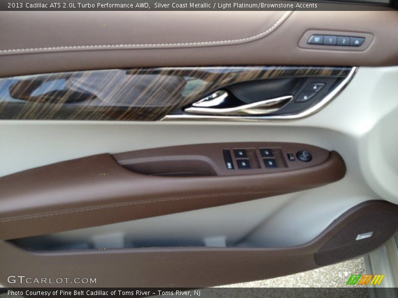 Silver Coast Metallic / Light Platinum/Brownstone Accents 2013 Cadillac ATS 2.0L Turbo Performance AWD