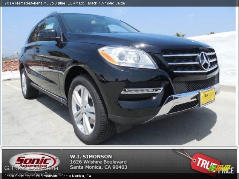 Black / Almond Beige 2014 Mercedes-Benz ML 350 BlueTEC 4Matic