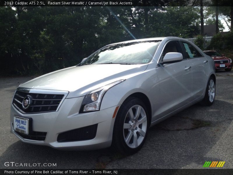 Radiant Silver Metallic / Caramel/Jet Black Accents 2013 Cadillac ATS 2.5L