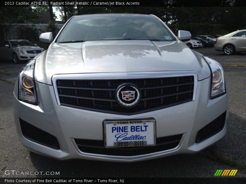 Radiant Silver Metallic / Caramel/Jet Black Accents 2013 Cadillac ATS 2.5L