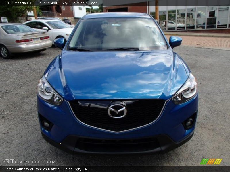 Sky Blue Mica / Black 2014 Mazda CX-5 Touring AWD