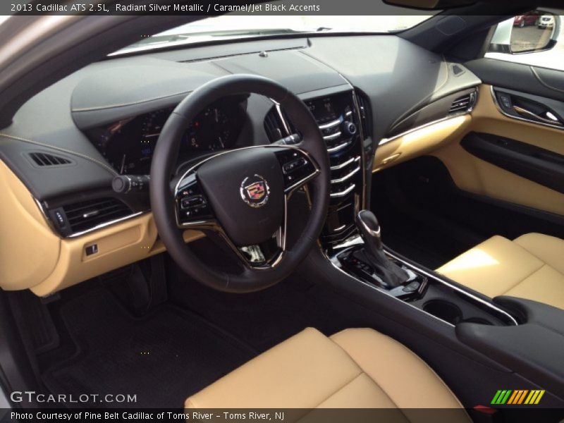 Radiant Silver Metallic / Caramel/Jet Black Accents 2013 Cadillac ATS 2.5L