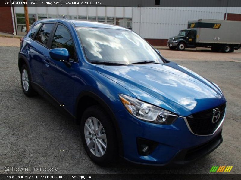 Sky Blue Mica / Black 2014 Mazda CX-5 Touring AWD