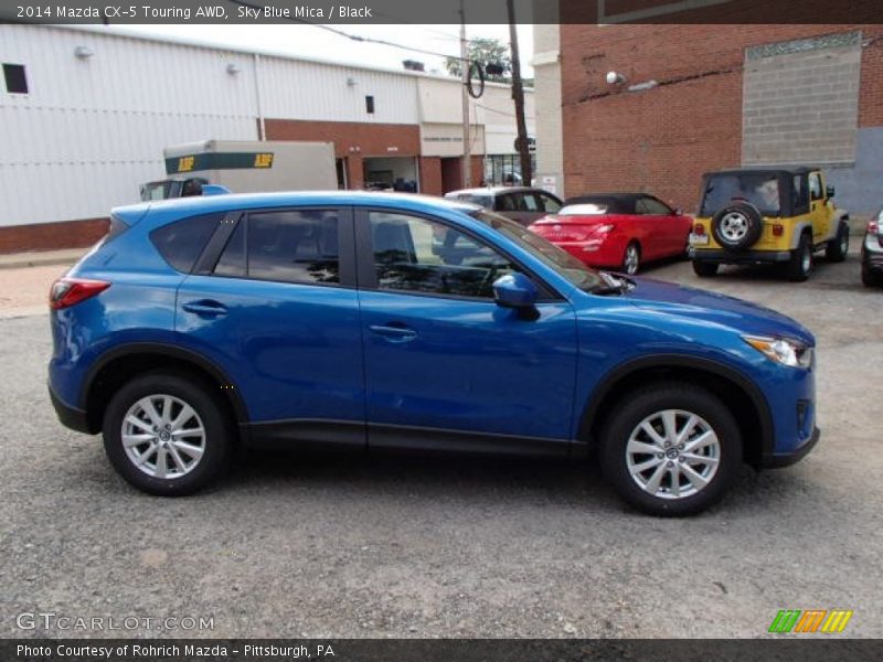Sky Blue Mica / Black 2014 Mazda CX-5 Touring AWD