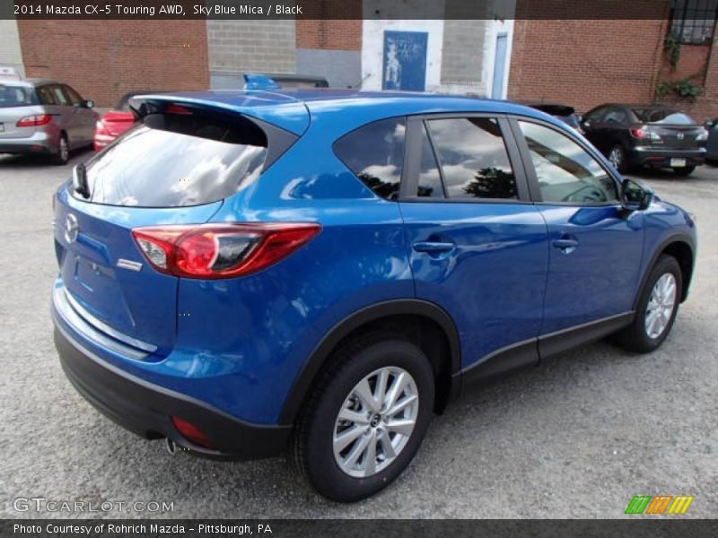 Sky Blue Mica / Black 2014 Mazda CX-5 Touring AWD